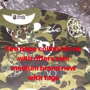 Fire bape collab brand new with tags never worn